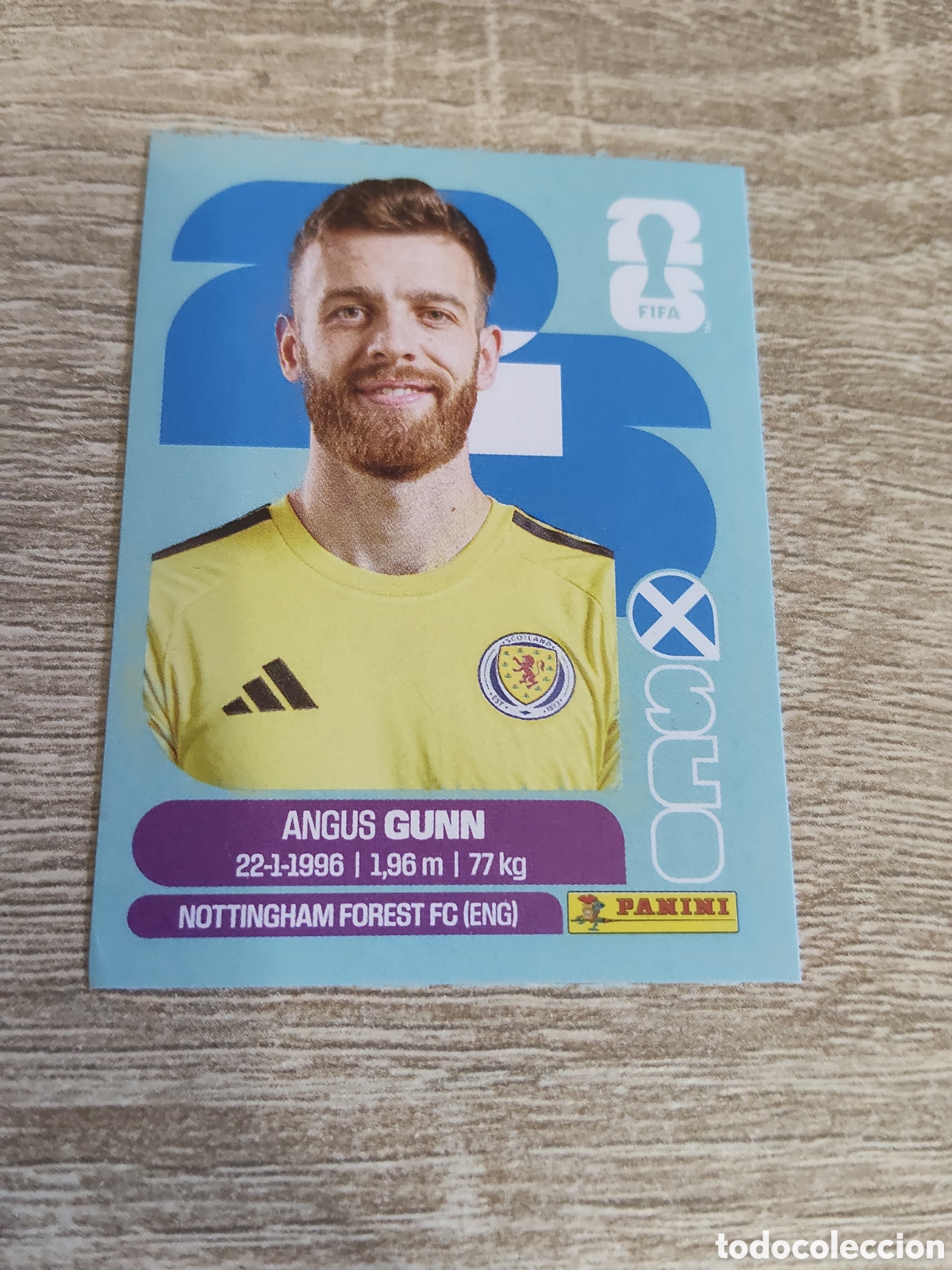 Cromos de F&uacute;tbol: Panini mundial 2026 SCO 2 Angus Gunn Escocia
