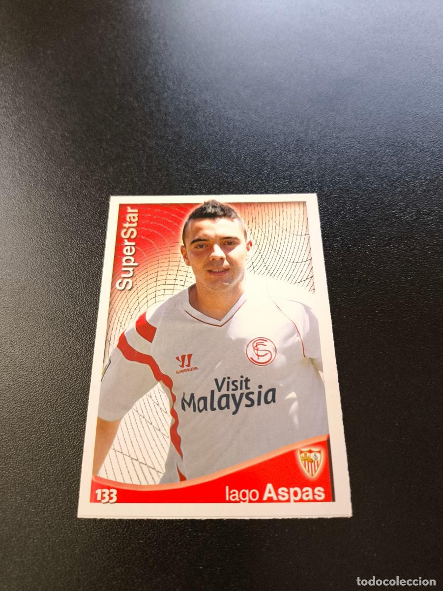 Cromos de F&uacute;tbol: 133 Iago Aspas SUPERSTAR MATE SEVILLA MUNDICROMO LIGA 2014 2015 14 15 NO PANINI ESTE