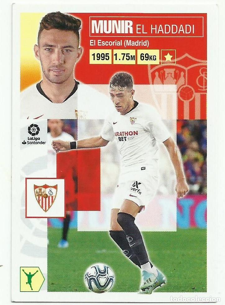 Cromos de F&uacute;tbol: Cromo Munir El Haddadi (Sevilla). La Liga 2020-21 (Este)