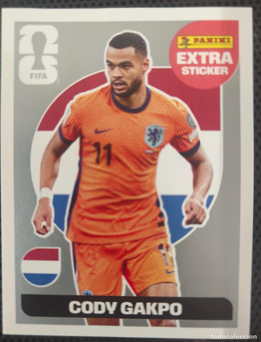 Cromos de F&uacute;tbol: Cromo extra sticker fifa world cup 2026 cody gakpo plata