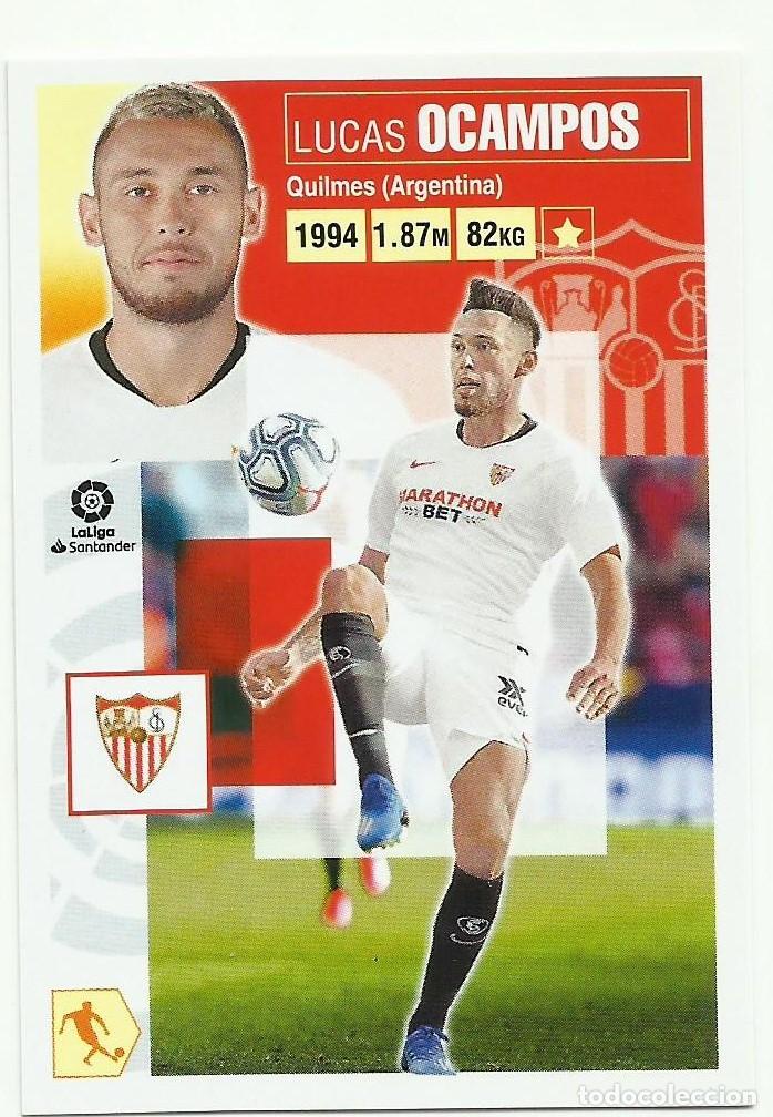 Cromos de F&uacute;tbol: Cromo Ocampos (Sevilla). La Liga 2020-21 (Este)