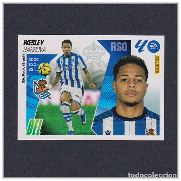 Cromos de F&uacute;tbol: LIGA ESTE 2025 2026 25 26 PANINI WESLEY 32 REAL SOCIEDAD FICHAJE MERCADO INVIERNO COLECCI&Oacute;N