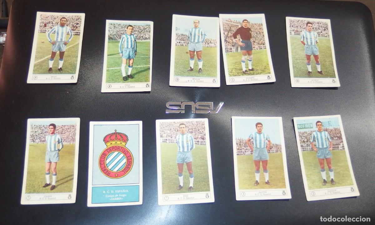 Cromos de F&uacute;tbol: 10 CROMOS ESPA&Ntilde;OL,ED.FERCA,LIGA 59-60,SIN PEGAR