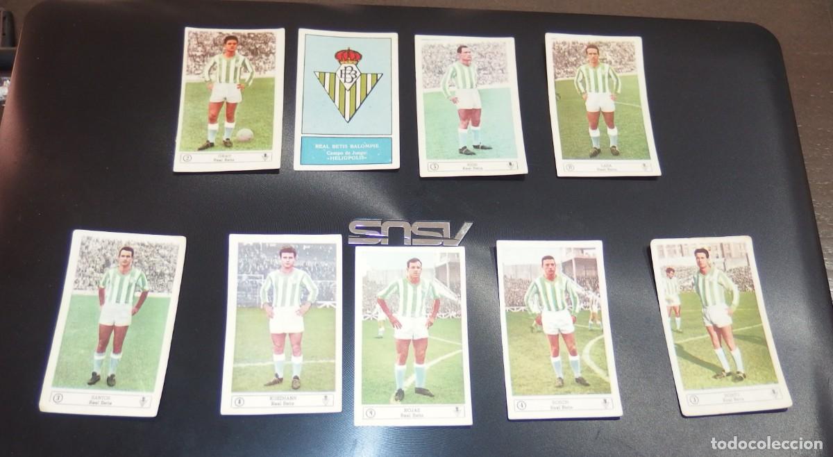 Cromos de F&uacute;tbol: 9 CROMOS REAL BETIS,LIGA 59-60,ED.FERCA,SIN PEGAR