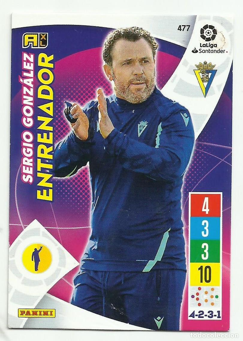 Cromos de F&uacute;tbol: Cromo Sergio Gonz&aacute;lez Entrenador (C&aacute;diz) - La Liga 2021 - 22 Adrenalyn XL