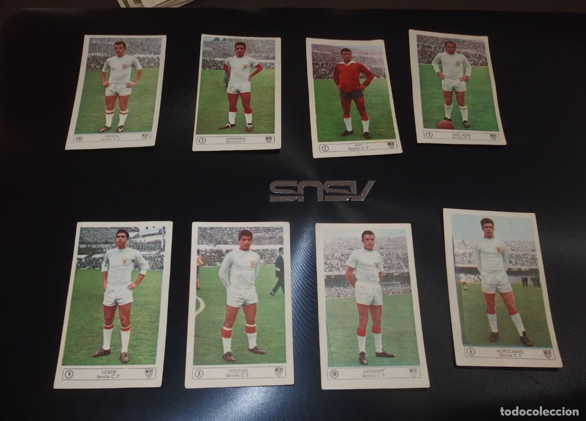 Cromos de F&uacute;tbol: 8 CROMOS DEL SEVILLA C.F.,LIGA 59-60,ED.FERCA,SIN PEGAR