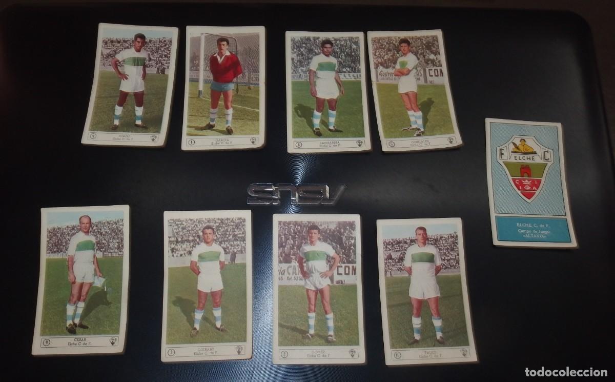 Cromos de F&uacute;tbol: 9 CROMOS DEL ELCHE C.F.,LIGA 59-60,ED.FERCA,SIN PEGAR