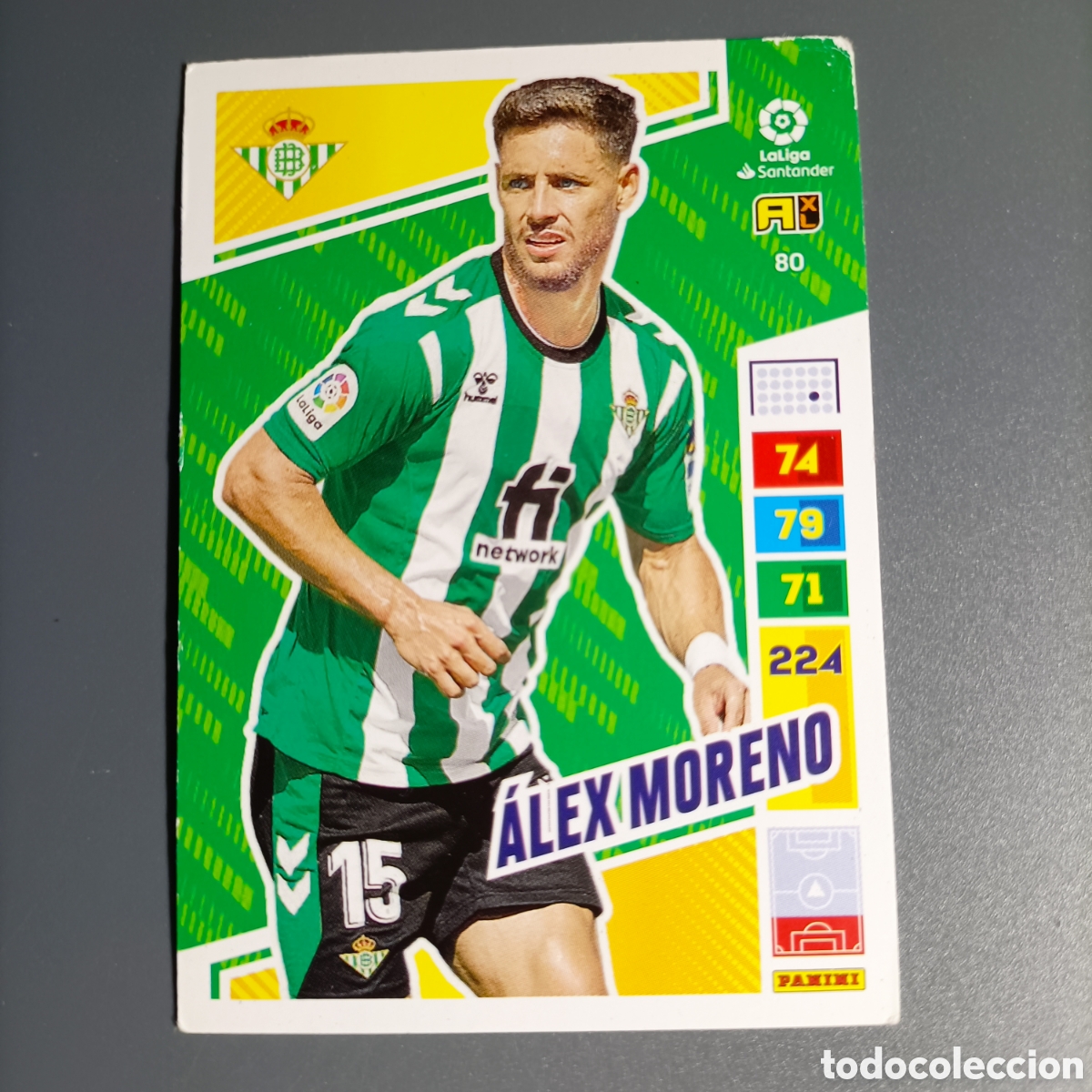 Cromos de F&uacute;tbol: ADRENALYN. LIGA 2022-2023 (BETIS) №80 ALEX MORENO