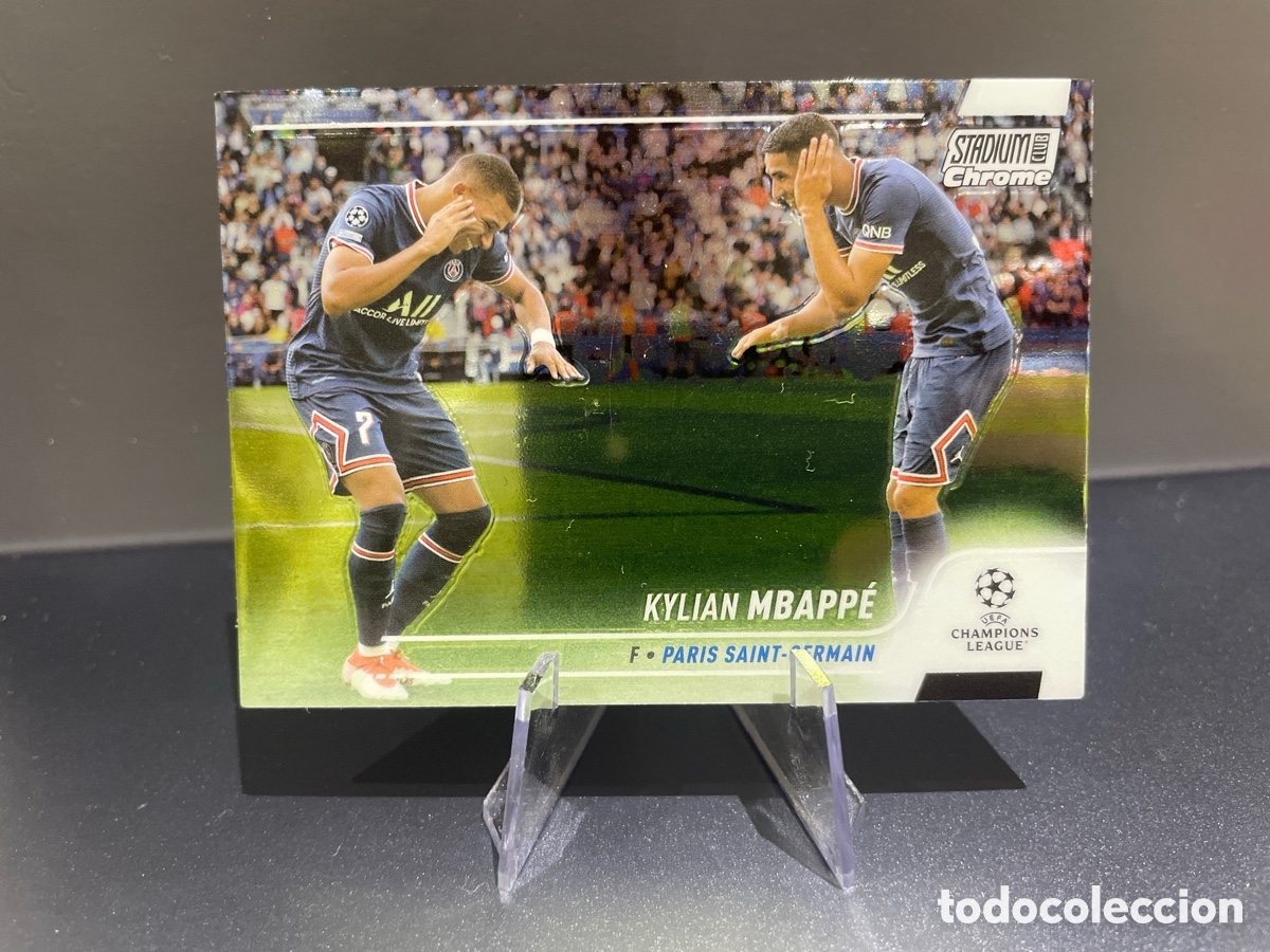 Football Stickers: Mbappe 75 Topps Stadium Chrome 2021-22 PSG