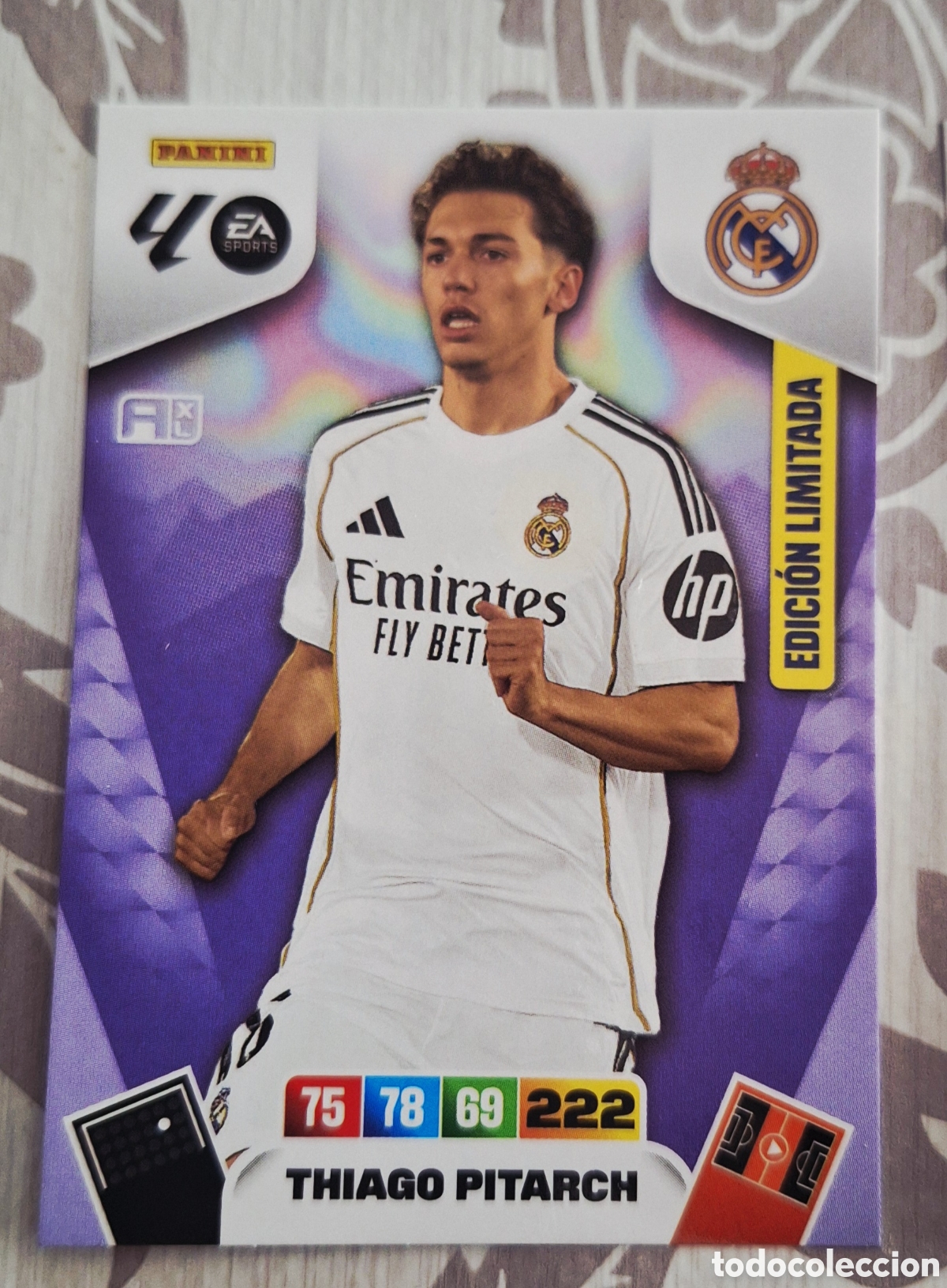 Cromos de F&uacute;tbol: THIAGO PITARCH - REAL MADRID - Adrenalyn XL 2025-2026 Card EDICI&Oacute;N LIMITADA