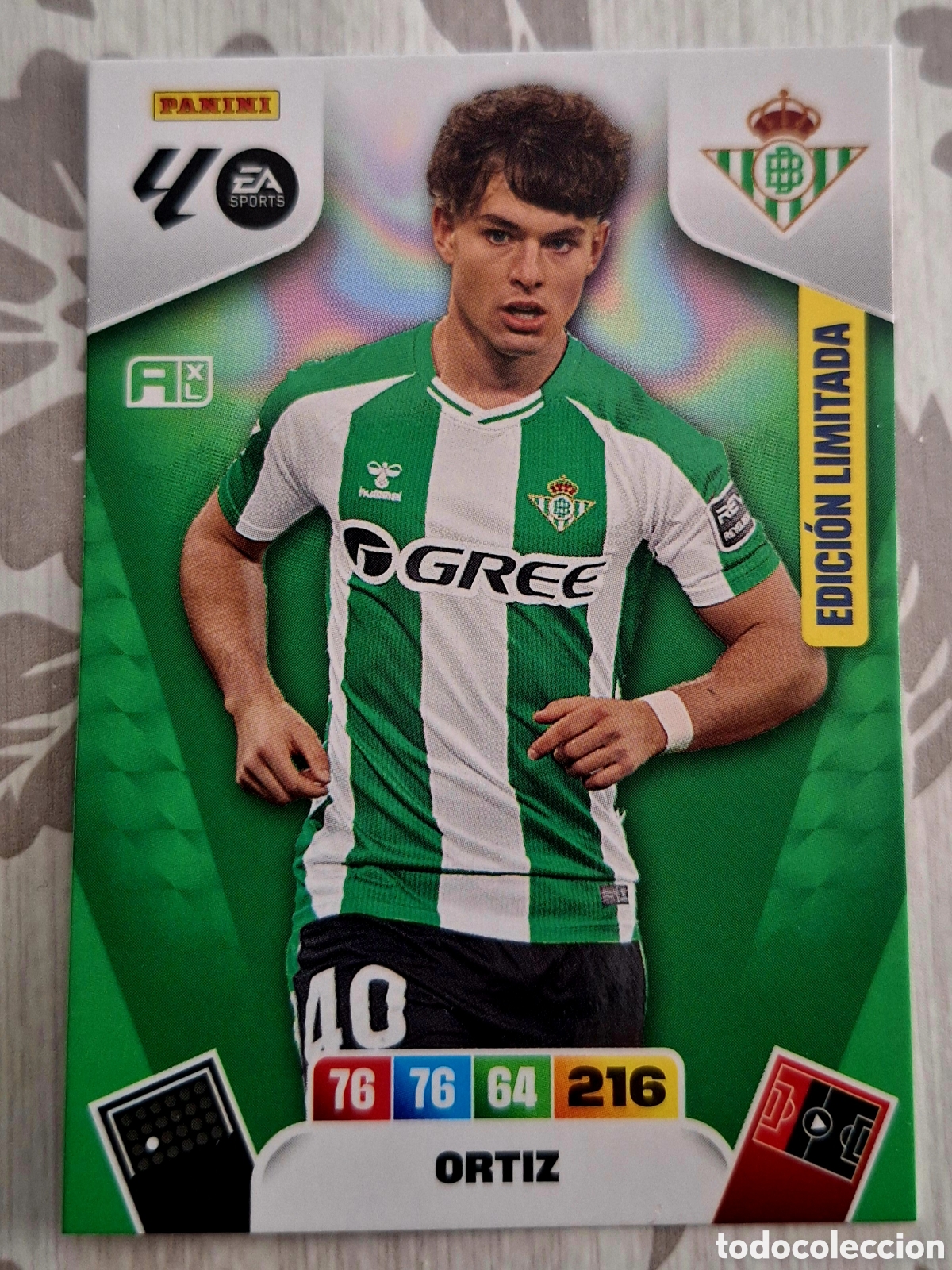 Cromos de F&uacute;tbol: ORTIZ - BETIS -Adrenalyn XL 2025-2026 Card EDICI&Oacute;N LIMITADA