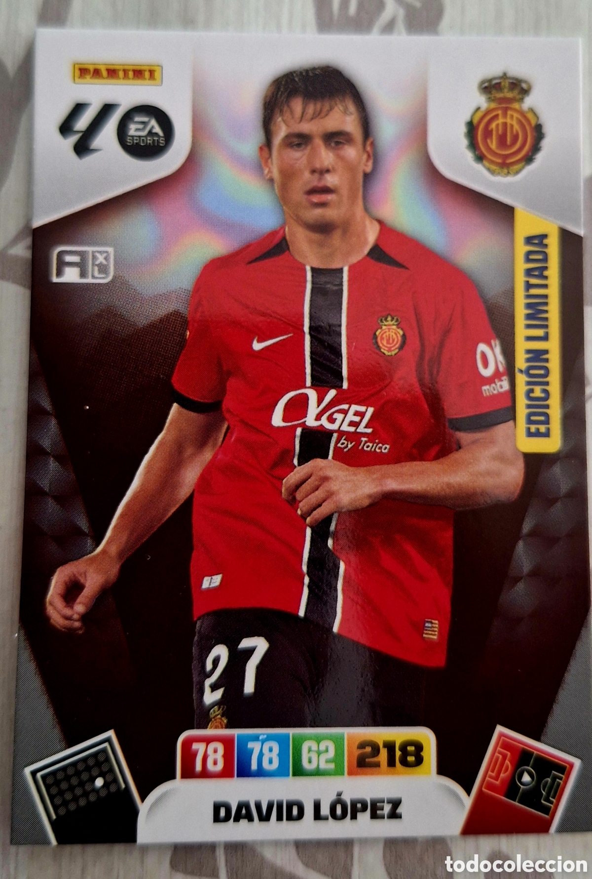 Cromos de F&uacute;tbol: DAVID L&Oacute;PEZ - MALLORCA - Adrenalyn XL 2025-2026 Card EDICI&Oacute;N LIMITADA
