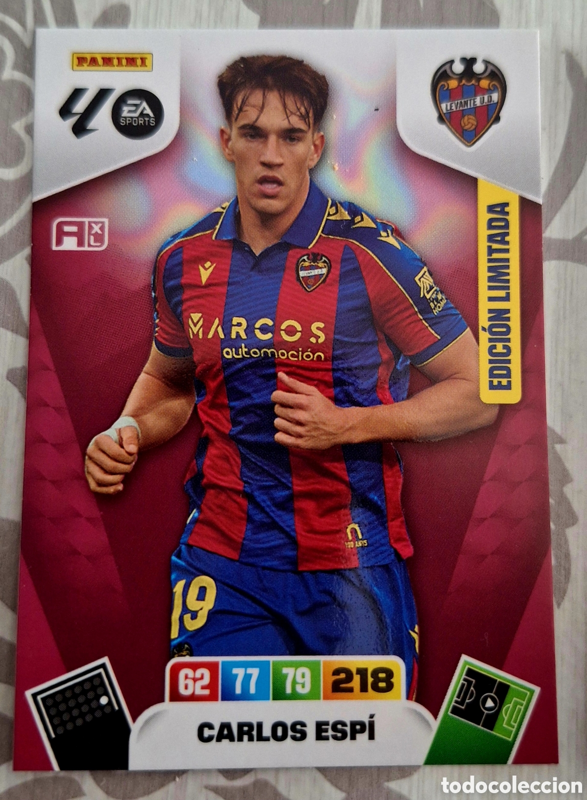 Cromos de F&uacute;tbol: CARLOS ESPI - LEVANTE - Adrenalyn XL 2025-2026 Card EDICI&Oacute;N LIMITADA