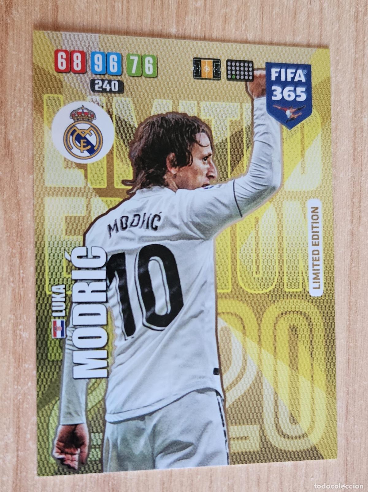 Cromos de F&uacute;tbol: Luka Modric (Real Madrid). Cromo Panini Adrenalyn FIFA 365 2019-2020 (19-20). Limited Edition