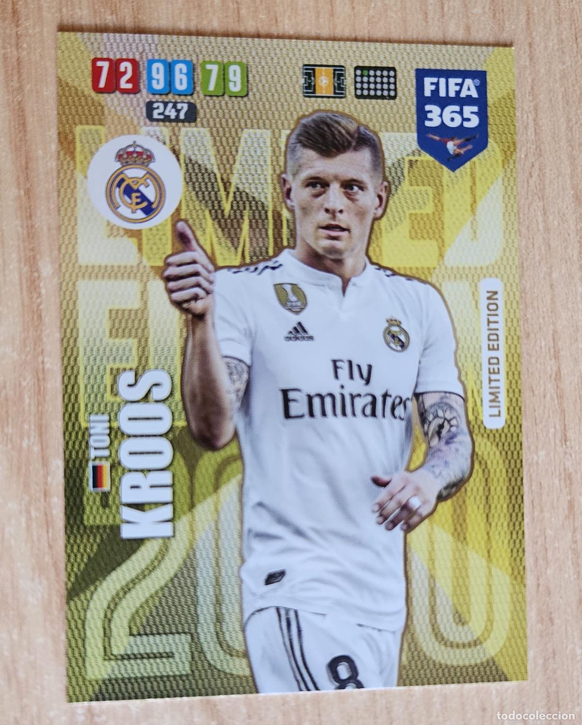 Cromos de F&uacute;tbol: Toni Kroos (Real Madrid). Cromo Panini Adrenalyn FIFA 365 2019-2020 (19-20). Limited Edition