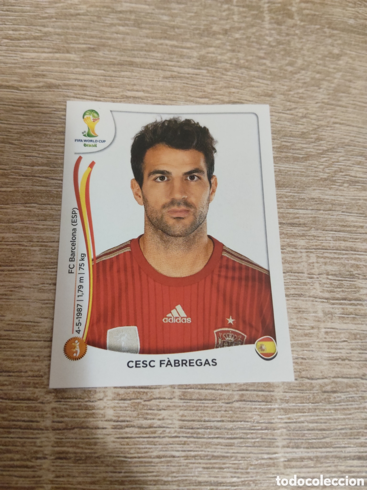 Cromos de F&uacute;tbol: Panini mundial Brasil 2014 120 Cesc F&aacute;bregas Espa&ntilde;a