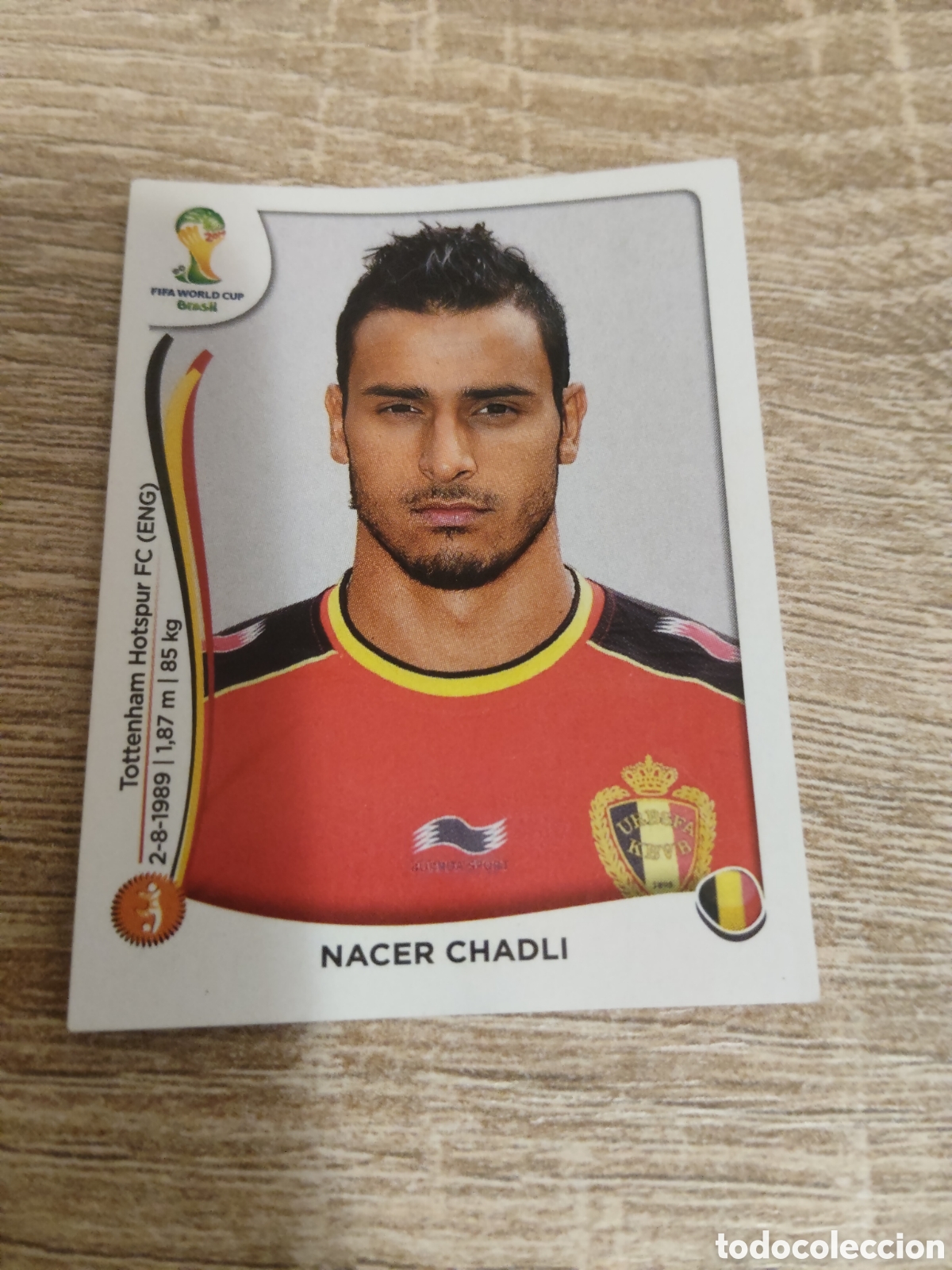 Cromos de F&uacute;tbol: Panini mundial Brasil 2014 577 Nacer Chadli B&eacute;lgica