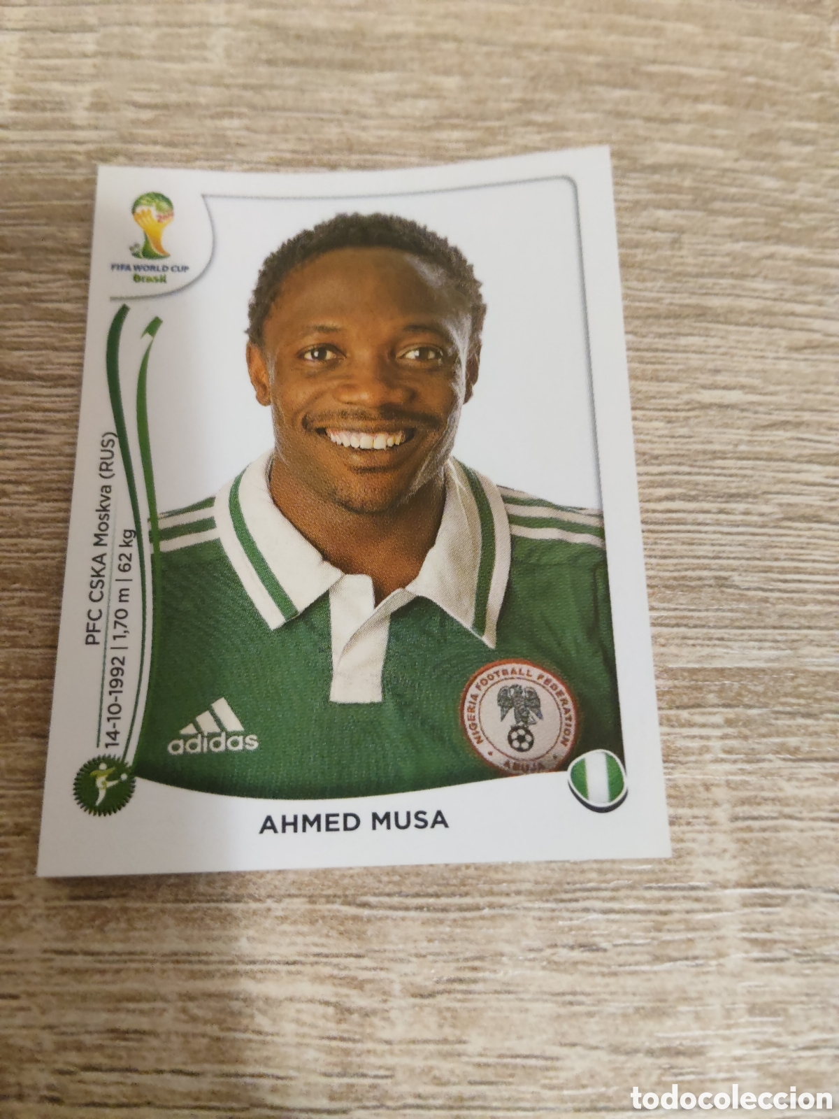 Cromos de F&uacute;tbol: Panini mundial Brasil 2014 484 Ahmed Musa Nigeria
