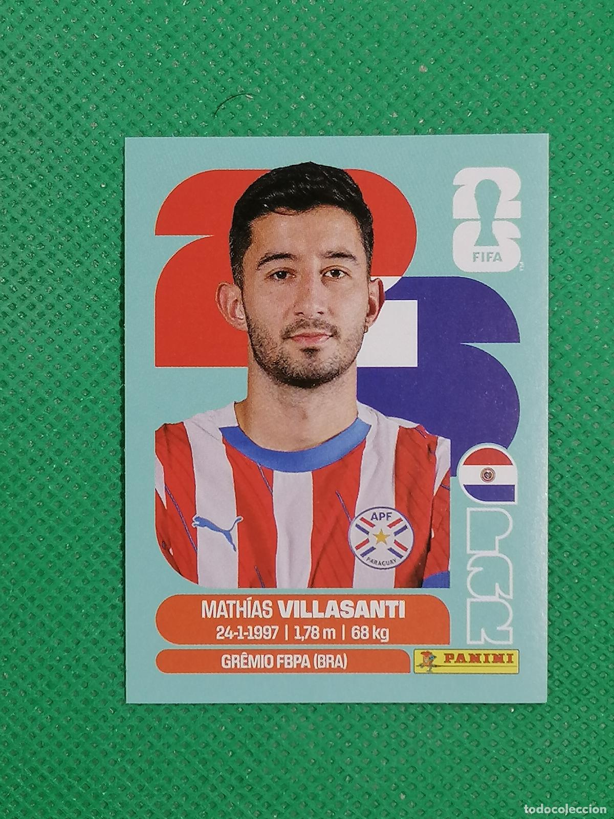 Cromos de F&uacute;tbol: PAR 9 PAR9 MATHIAS VILLASANTI PARAGUAY ⚽ PANINI FIFA MUNDIAL WORLD CUP 26 2026 STICKER ⚽