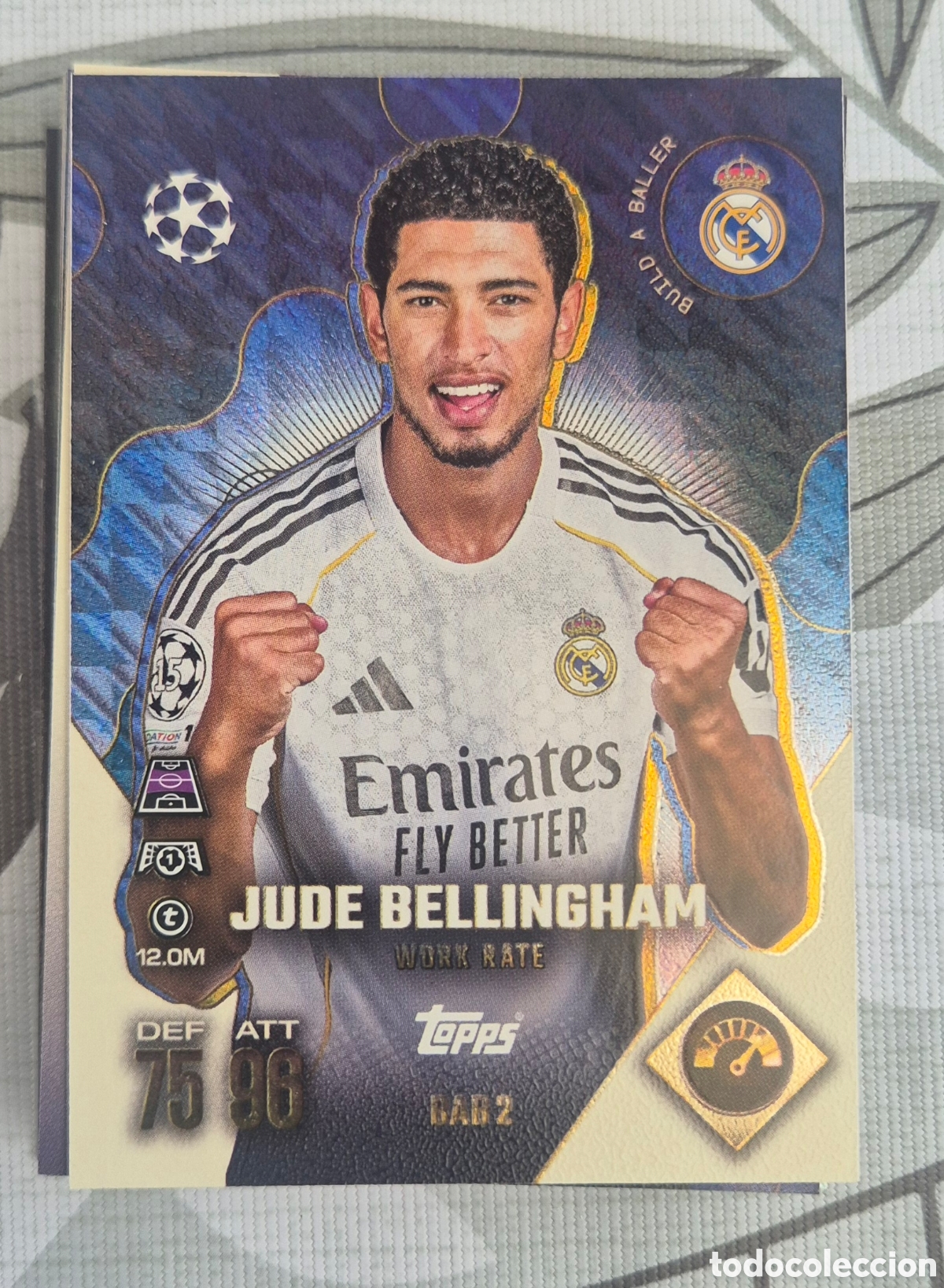 Cromos de F&uacute;tbol: DAB2 Bellingham Madrid build a baller topps match attax 2026