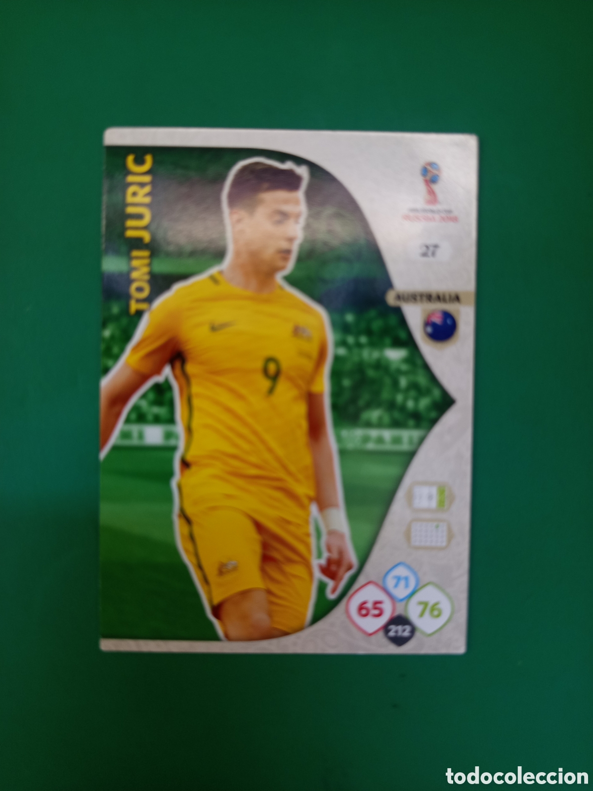Cromos de F&uacute;tbol: ❇️ CROMO ⚽ CARD JURIC AUSTRALIA 27 MUNDIAL FIFA WORLD CUP RUSIA 2018 ADRENALYN XL PANINI ❇️