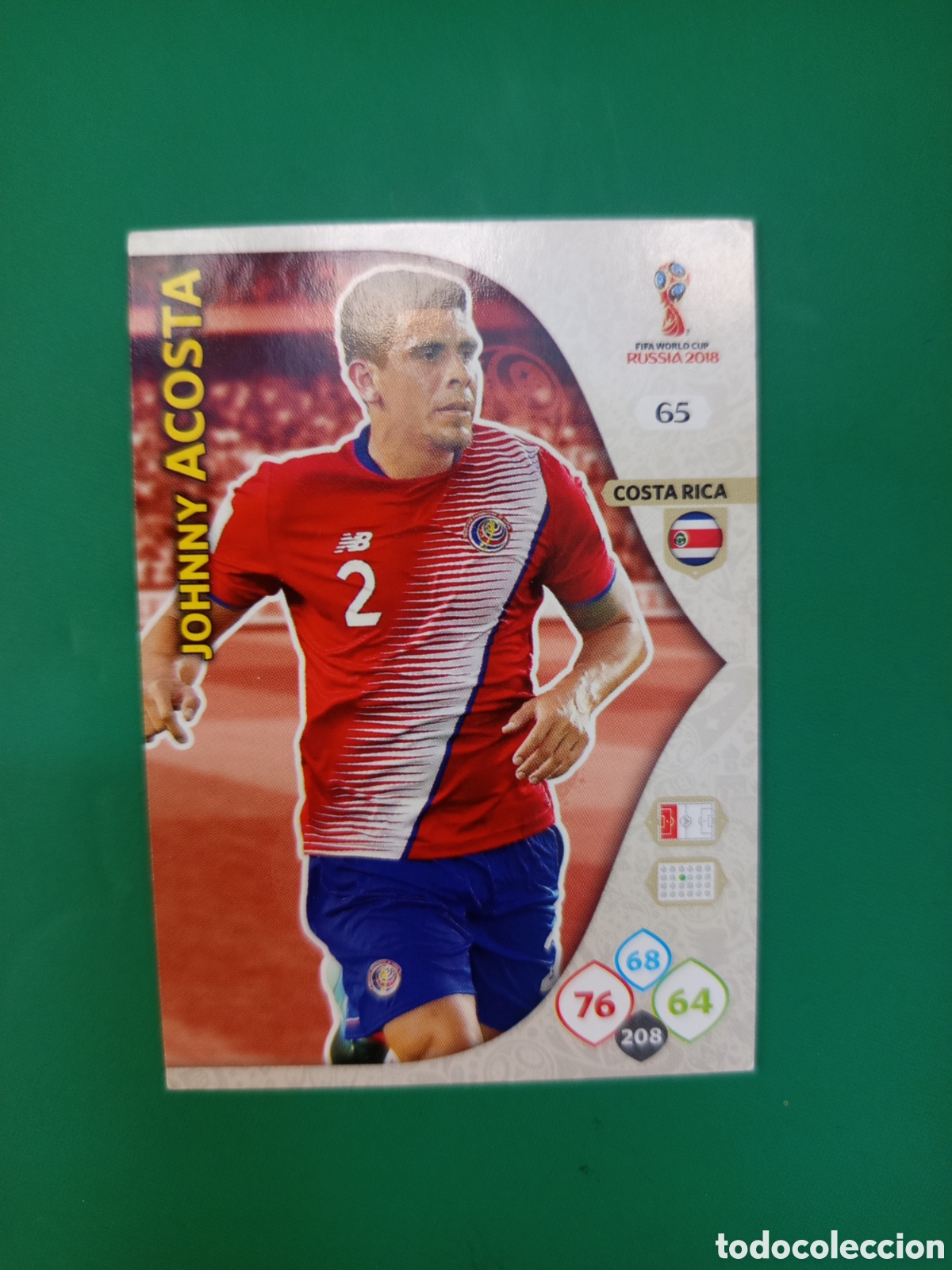 Cromos de F&uacute;tbol: ❇️ CROMO ⚽ CARD ACOSTA COSTA RICA 65 MUNDIAL FIFA WORLD CUP RUSIA 2018 ADRENALYN XL PANINI ❇️