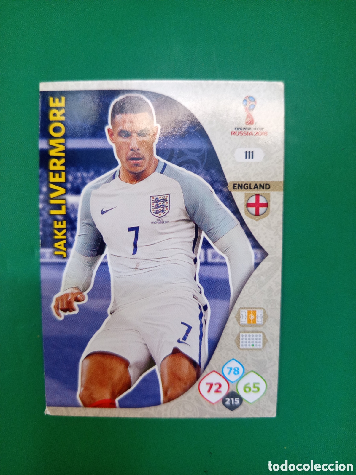Cromos de F&uacute;tbol: ❇️ CROMO ⚽ CARD LIVERMORE INGLATERRA 111 MUNDIAL FIFA WORLD CUP RUSIA 2018 ADRENALYN XL PANINI ❇️