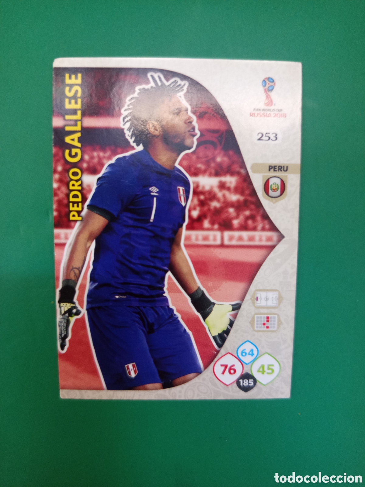 Cromos de F&uacute;tbol: ❇️ CROMO ⚽ CARD GALLESE PER&Uacute; 253 MUNDIAL FIFA WORLD CUP RUSIA 2018 ADRENALYN XL PANINI ❇️