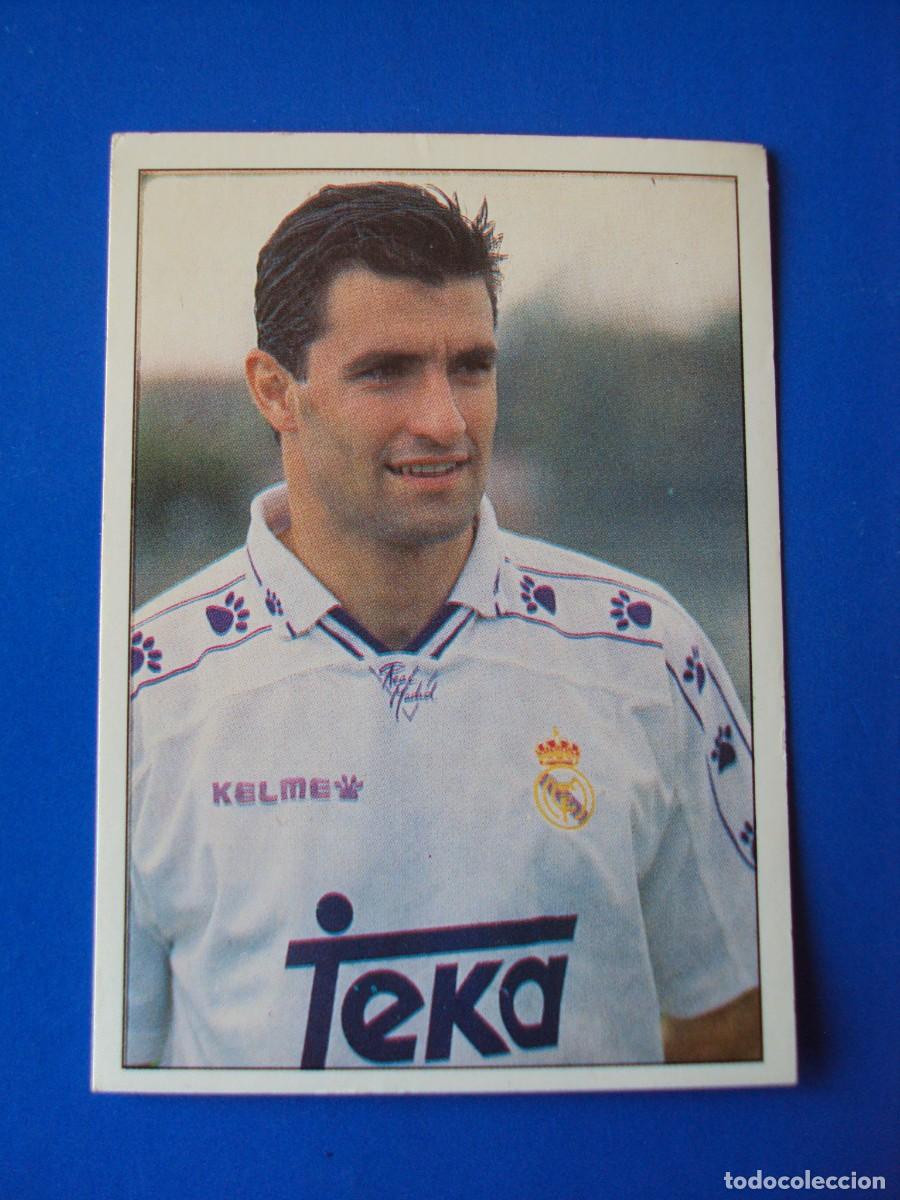 Cromos de F&uacute;tbol: CROMO N&ordm; 214 MICHEL &Aacute;LBUM COLECCI&Oacute;N REAL MADRID 95 96 1995 1996 PANINI NUNCA PEGADO SIN PEGAR