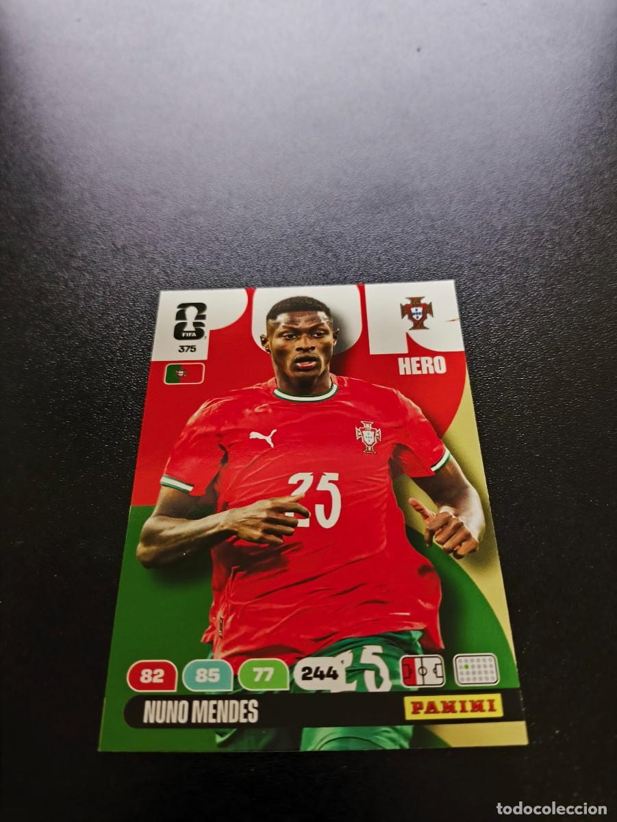 Cromos de F&uacute;tbol: 375 Nuno Mendes portugal ADRENALYN MUNDIAL FIFA WORLD CUP 2026 PANINI NO LIGA