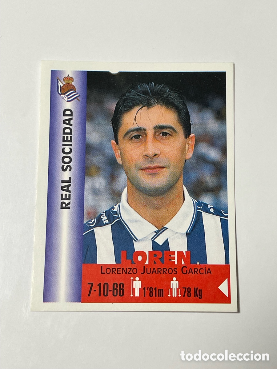 Cromos de F&uacute;tbol: Loren Real Sociedad Panini Equipos de Europa 1999 #308