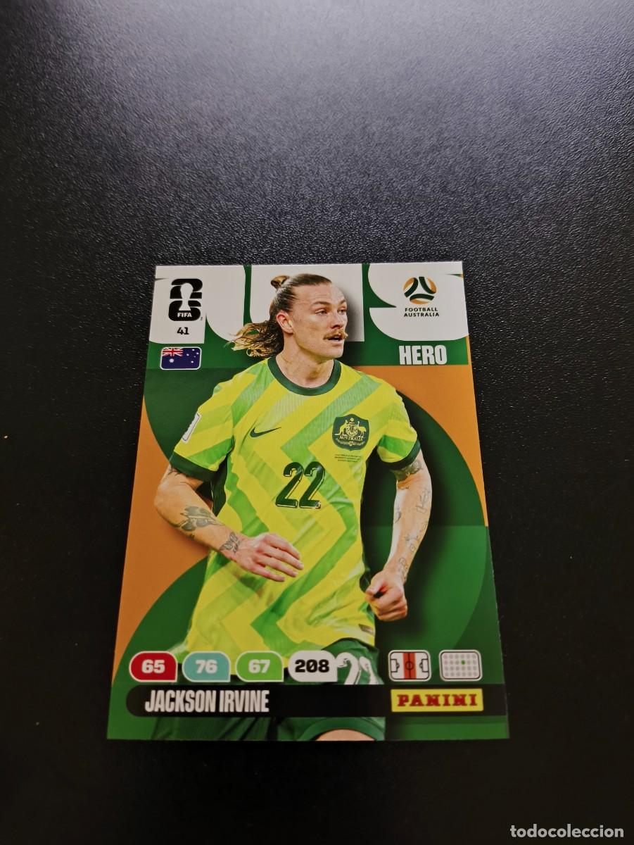 Cromos de F&uacute;tbol: 41 Jackson Irvine AUSTRALIA ADRENALYN MUNDIAL FIFA WORLD CUP 2026 PANINI