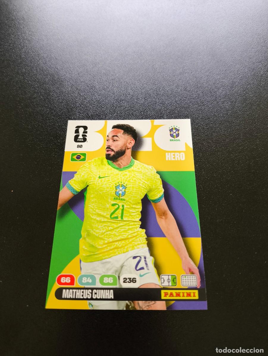 Cromos de F&uacute;tbol: 80 Matheus Cunha BRASIL ADRENALYN MUNDIAL FIFA WORLD CUP 2026 PANINI NO LIGA