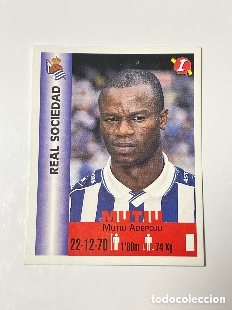 Cromos de F&uacute;tbol: Mutiu Real Sociedad Panini Equipos de Europa 1999 #315