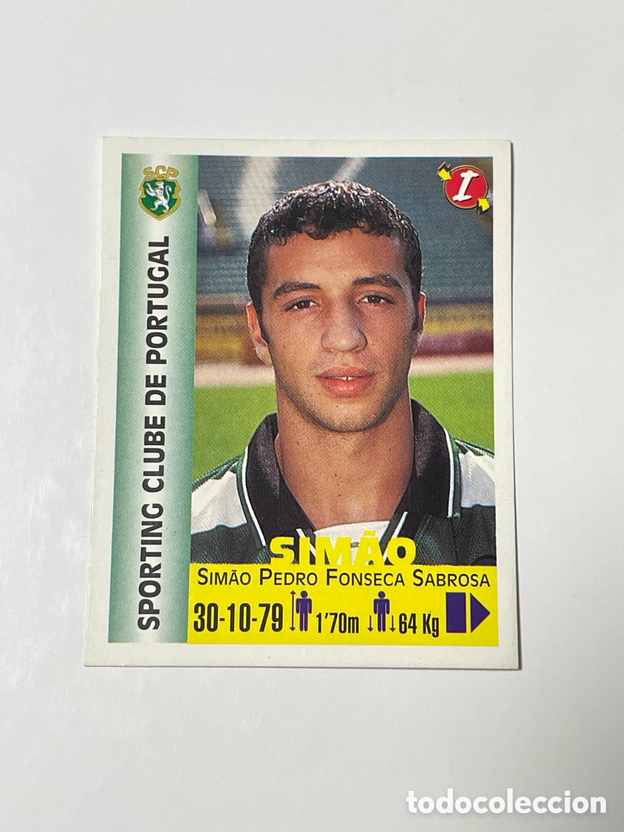 Cromos de F&uacute;tbol: Simao Sporting de Lisboa Panini Equipos de Europa 1999 #330