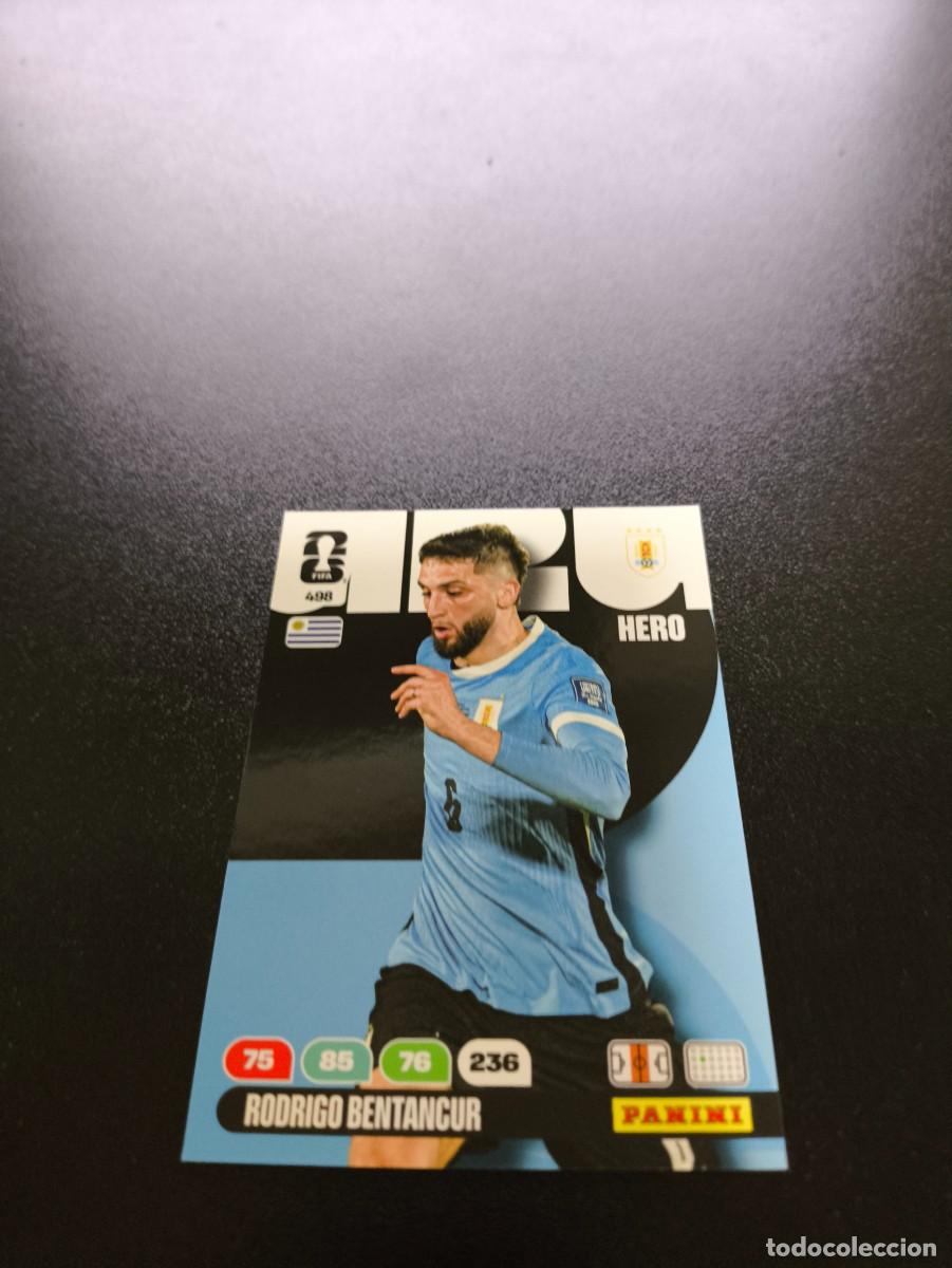 Cromos de F&uacute;tbol: 498 Rodrigo Bentancur uruguay ADRENALYN MUNDIAL FIFA WORLD CUP 2026 PANINI NO LIGA