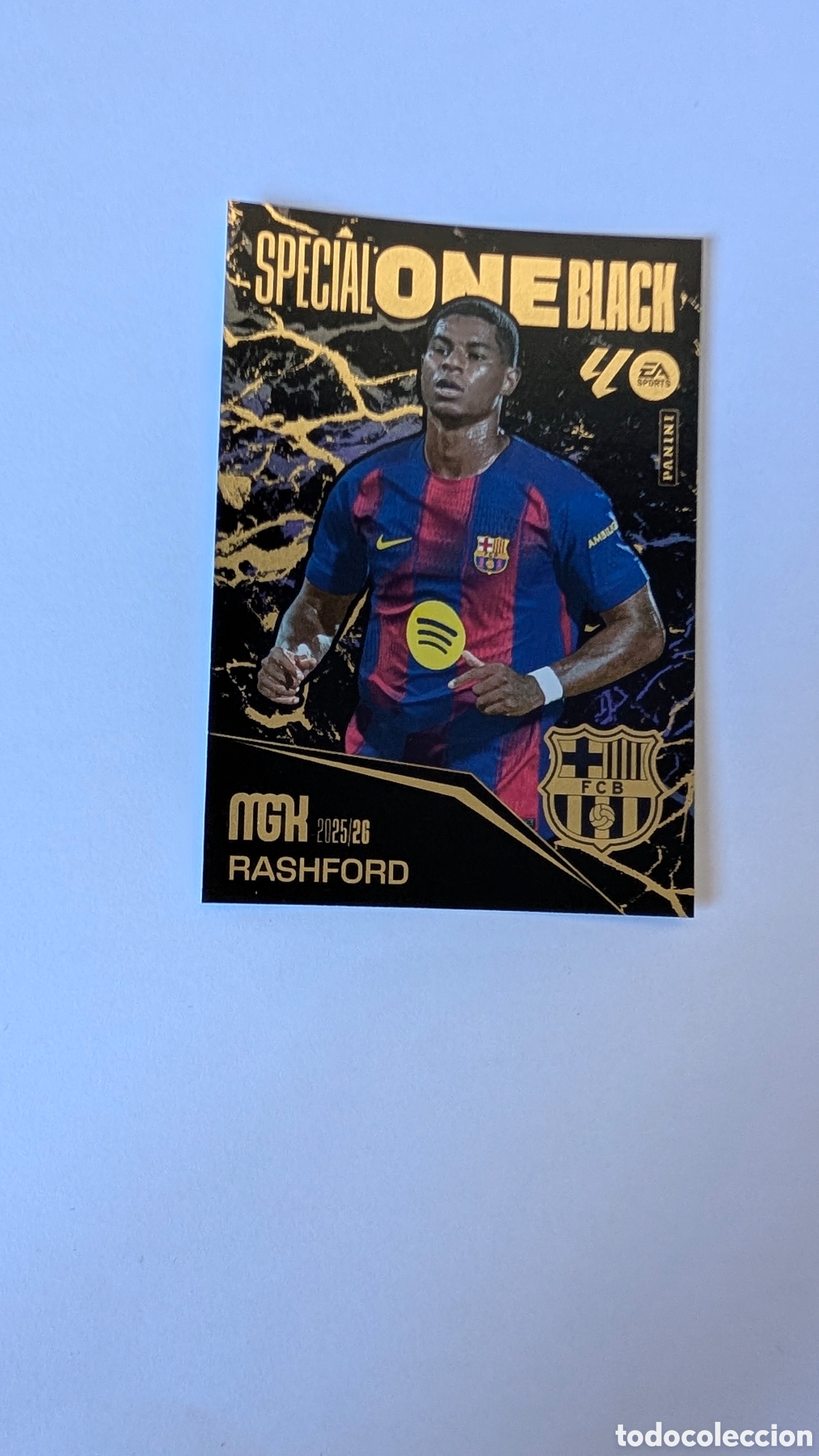 Cromos de F&uacute;tbol: RASHFORD BARCELONA SPECIAL ONE BLACK MEGACRACKS LIGA 2025/2026 25 26 PANINI