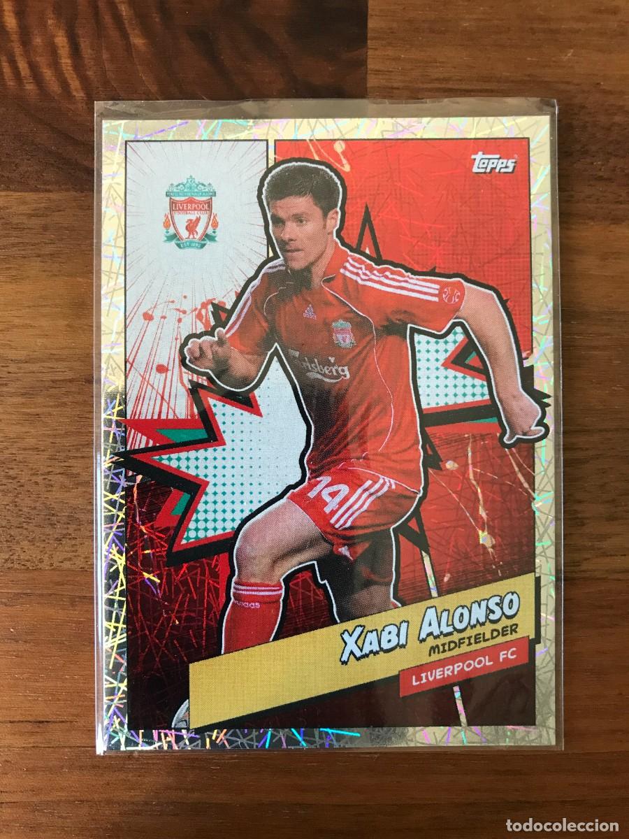 Cromos de F&uacute;tbol: XABI ALONSO - LIVERPOOL - ELECTRIC PARALLEL - TOPPS FAN SET - 2023 23