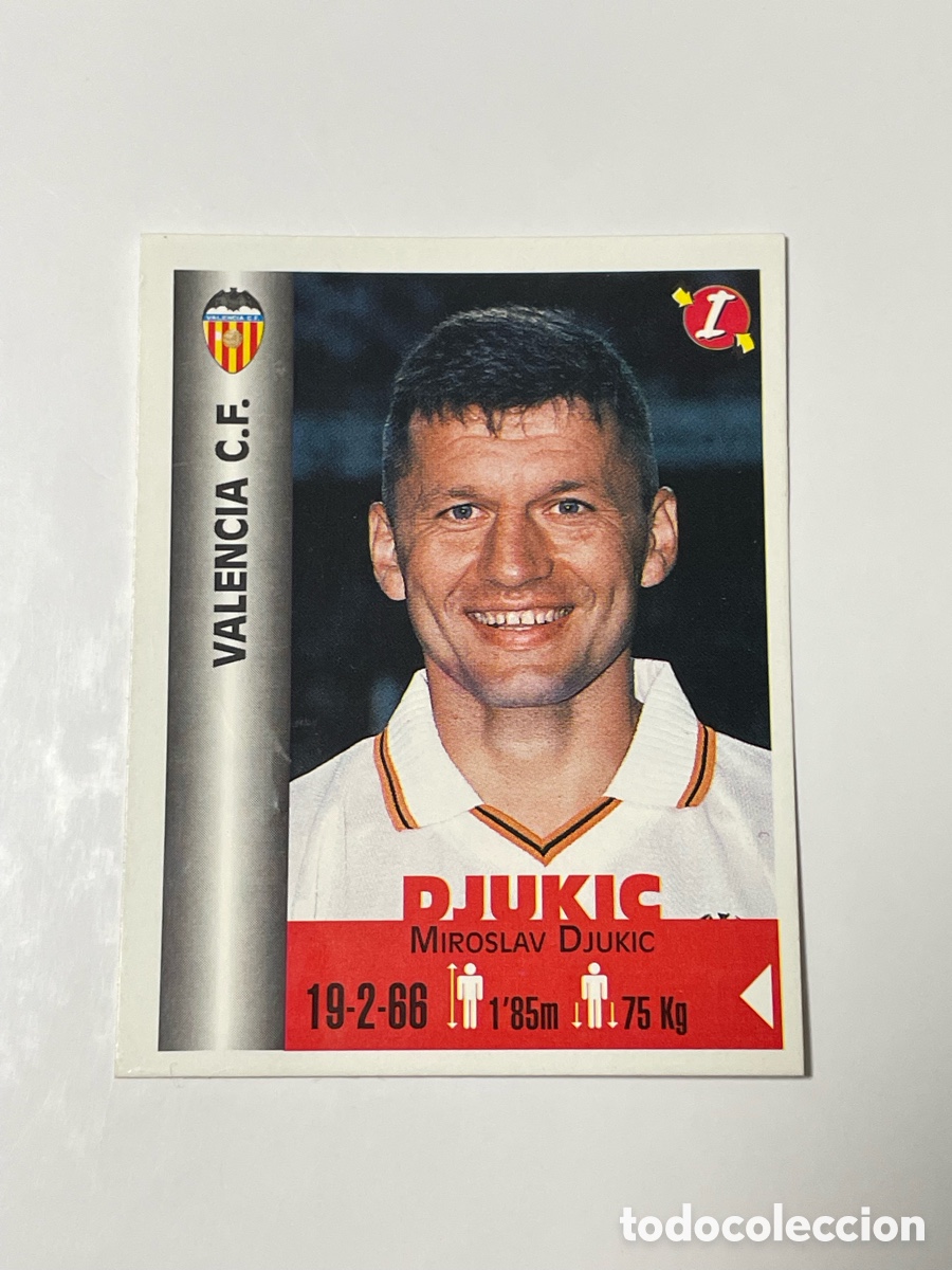 Cromos de F&uacute;tbol: Miroslav Djukic Valencia Panini Equipos de Europa 1999 #339