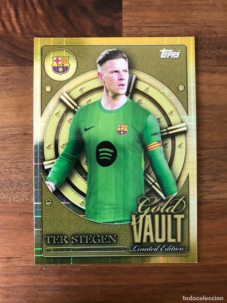 Cromos de F&uacute;tbol: TER STEGEN - FC BARCELONA - GOLD VAULT - LIMITED EDITION - TOPPS COLLECTOR TIN BARCELONA - 2025 2026