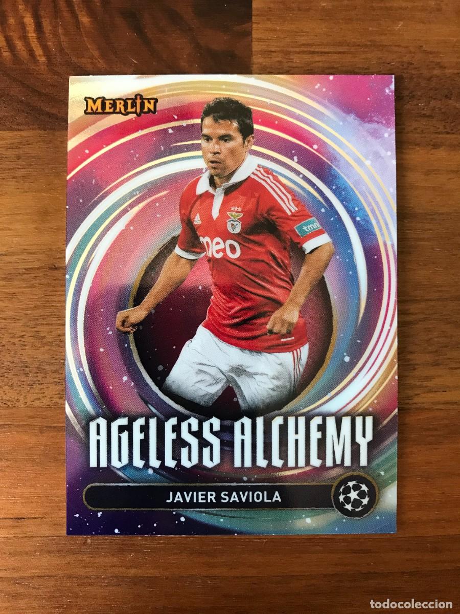 Cromos de F&uacute;tbol: JAVIER SAVIOLA - BENFICA - AGELESS ALCHEMY - TOPPS CHROME MERLIN 2024 2025 24 25