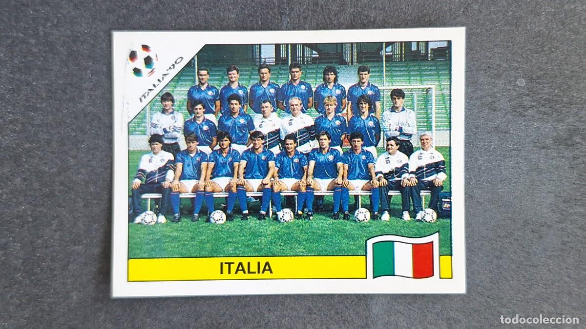 Cromos de F&uacute;tbol: L3 EQUIPO SELECCION ITALIA 41 MUNDIAL ITALIA 90 1990 PANINI NUNCA PEGADO SIN PEGAR