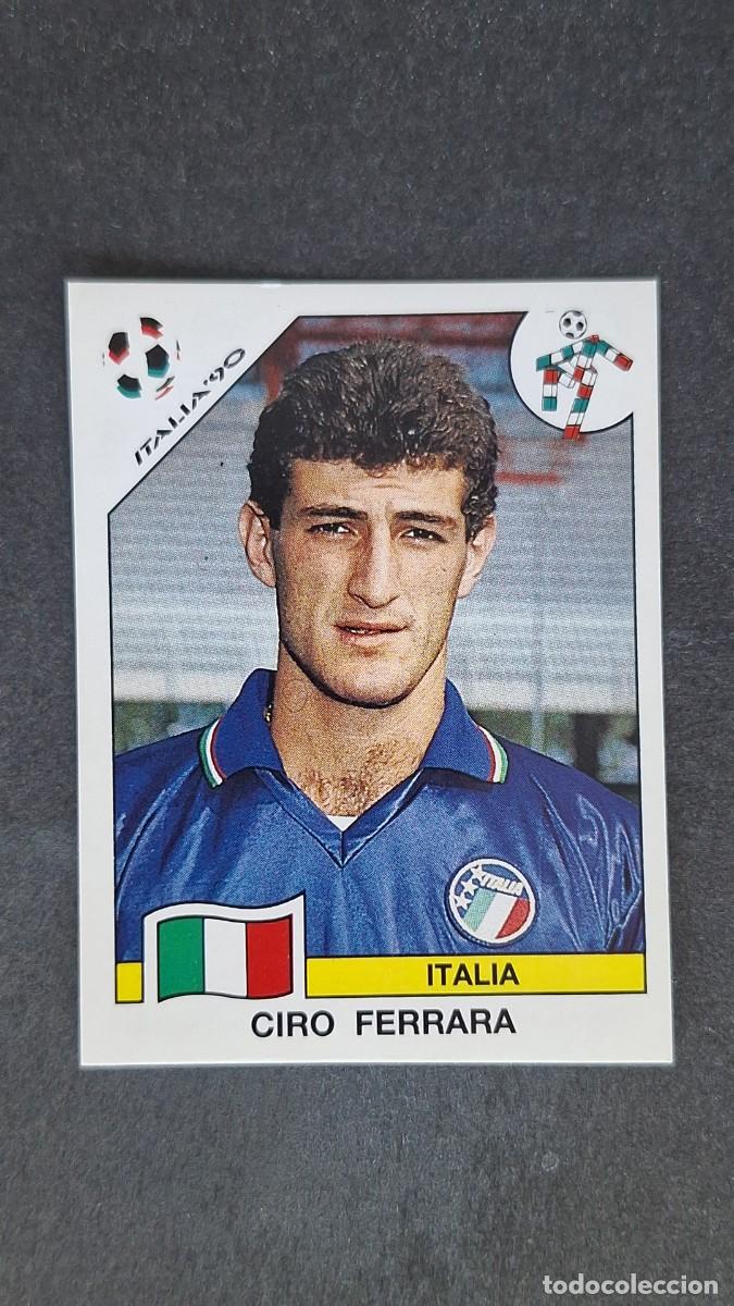 Cromos de F&uacute;tbol: L3 CIRO FERRARA SELECCION ITALIA 45 MUNDIAL ITALIA 90 1990 PANINI NUNCA PEGADO SIN PEGAR