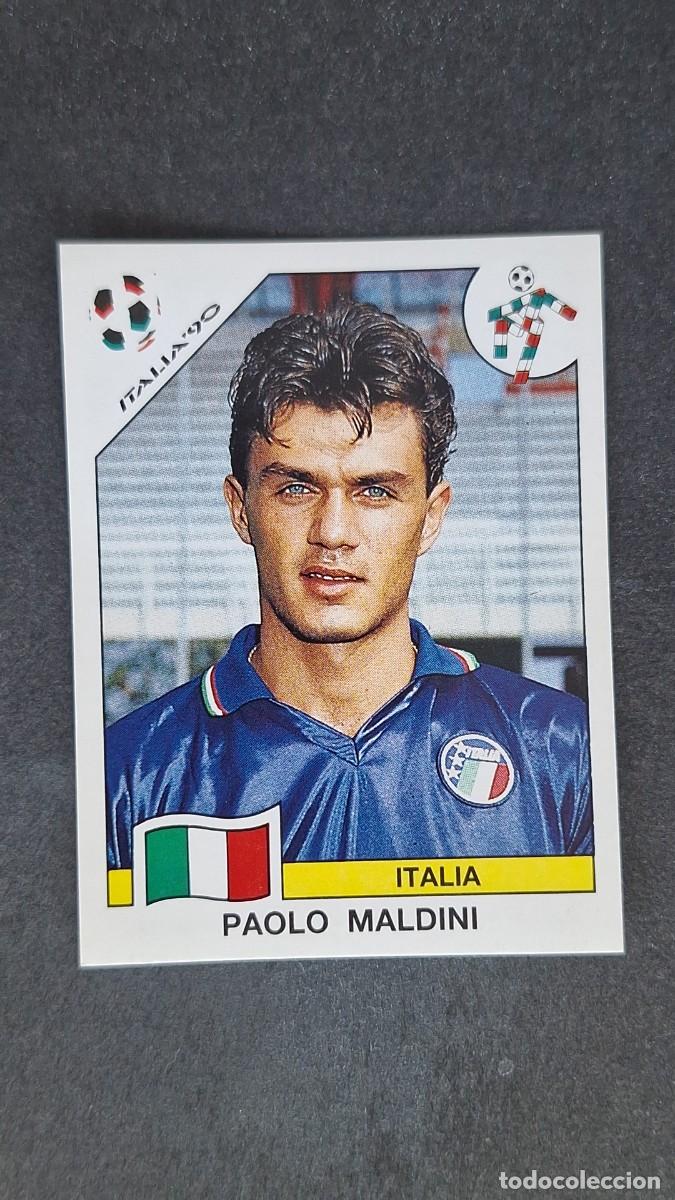 Cromos de F&uacute;tbol: L3 PAOLO MALDINI SELECCION ITALIA 46 MUNDIAL ITALIA 90 1990 PANINI NUNCA PEGADO SIN PEGAR