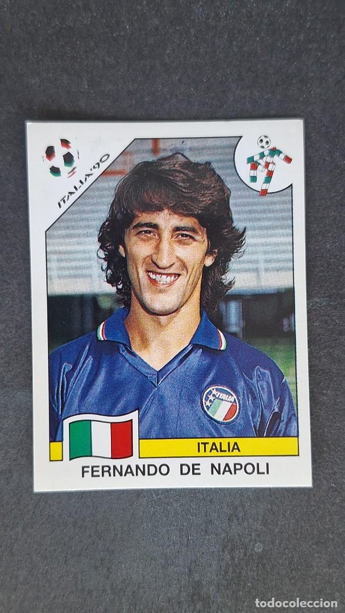 Cromos de F&uacute;tbol: L3 FERNANDO DE NAPOLI SELECCION ITALIA 50 MUNDIAL ITALIA 90 1990 PANINI NUNCA PEGADO SIN PEGAR