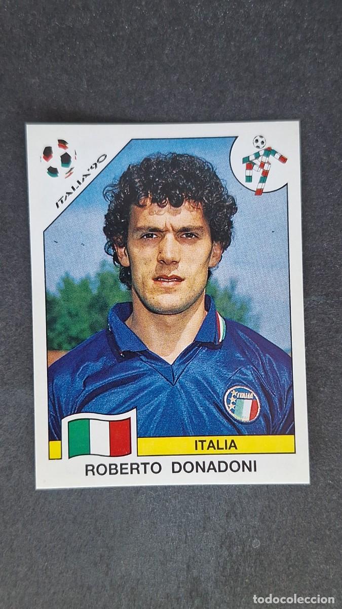 Cromos de F&uacute;tbol: L3 ROBERTO DONADONI SELECCION ITALIA 52 MUNDIAL ITALIA 90 1990 PANINI NUNCA PEGADO SIN PEGAR