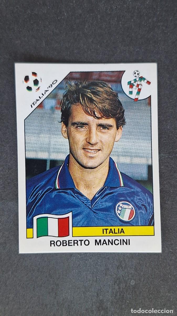 Cromos de F&uacute;tbol: L3 ROBERTO MANCINI SELECCION ITALIA 56 MUNDIAL ITALIA 90 1990 PANINI NUNCA PEGADO SIN PEGAR