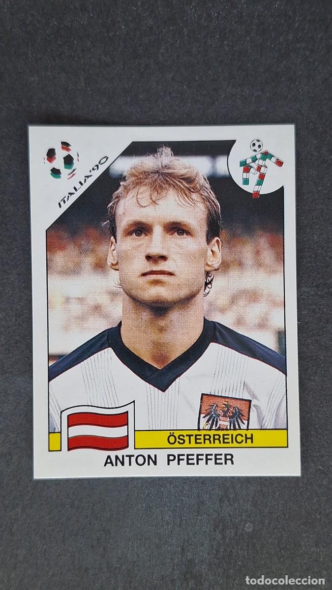 Cromos de F&uacute;tbol: L3 ANTON PFEFFER SELECCION AUSTRIA 64 MUNDIAL ITALIA 90 1990 PANINI NUNCA PEGADO SIN PEGAR