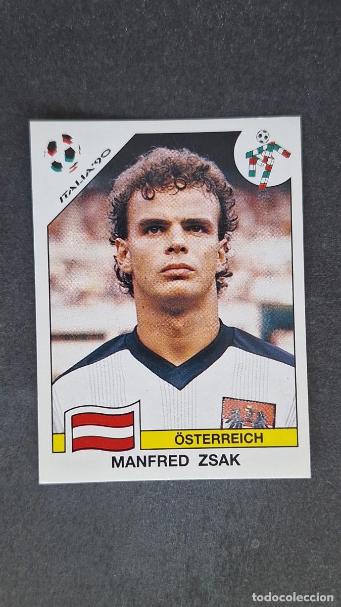 Cromos de F&uacute;tbol: L3 MANFRED ZSAK SELECCION AUSTRIA 67 MUNDIAL ITALIA 90 1990 PANINI NUNCA PEGADO SIN PEGAR