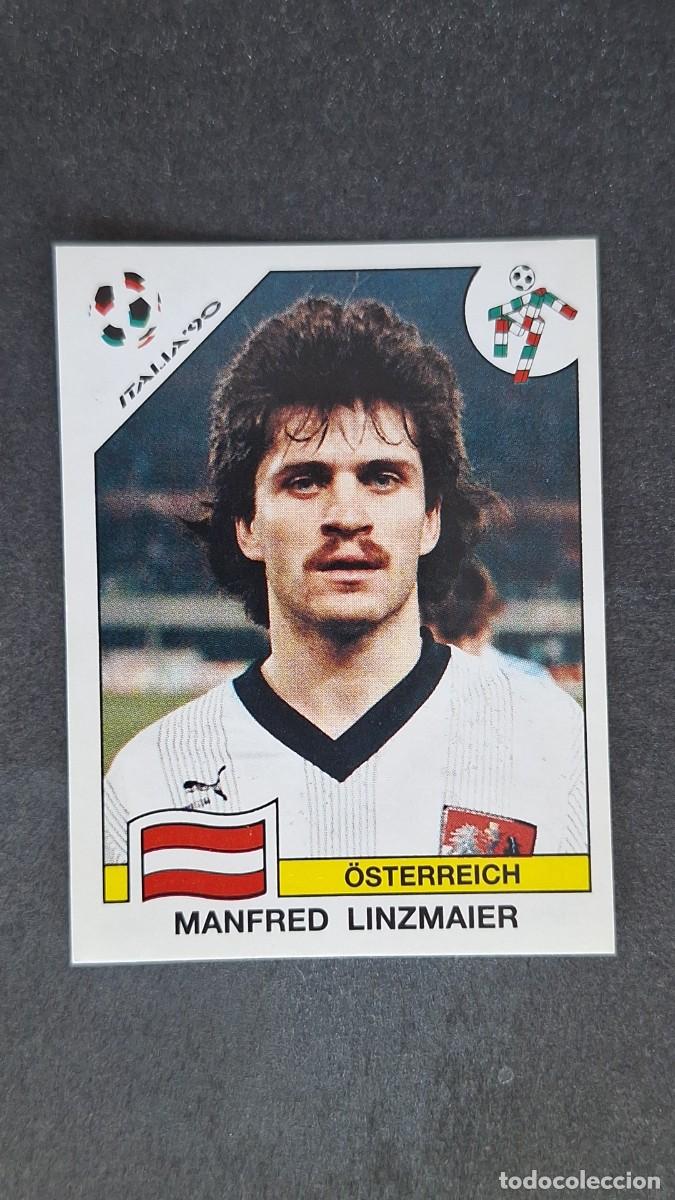Cromos de F&uacute;tbol: L3 MANFRED LINZMAIER SELECCION AUSTRIA 68 MUNDIAL ITALIA 90 1990 PANINI NUNCA PEGADO SIN PEGAR